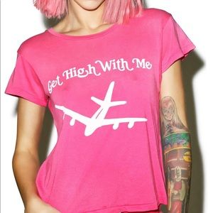 ✈️ WILDFOX GET HIGH WITH ME SLEEPOVER TEE ✈️
